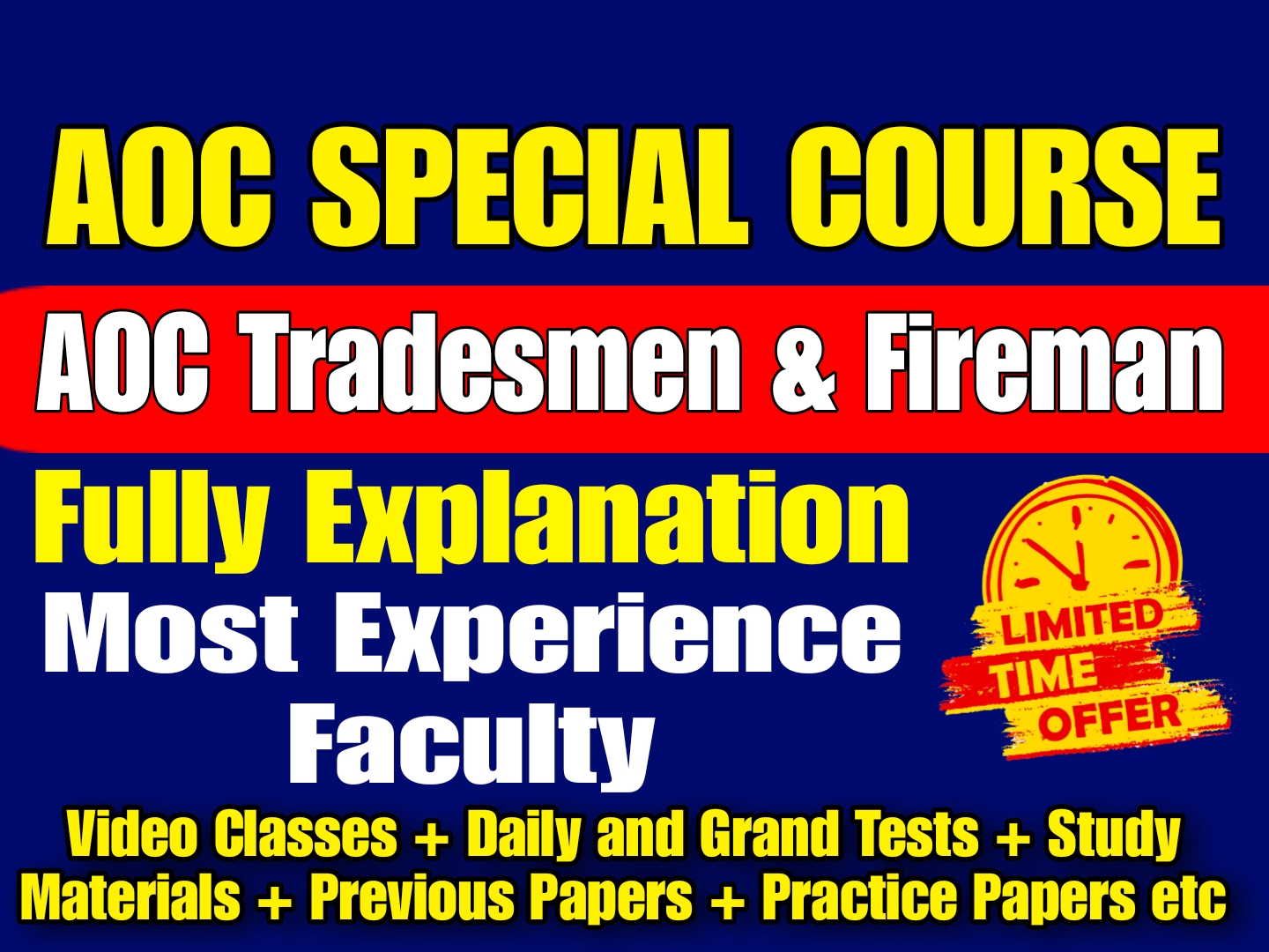 AOC Full Course (Tradesmen & Fireman)
