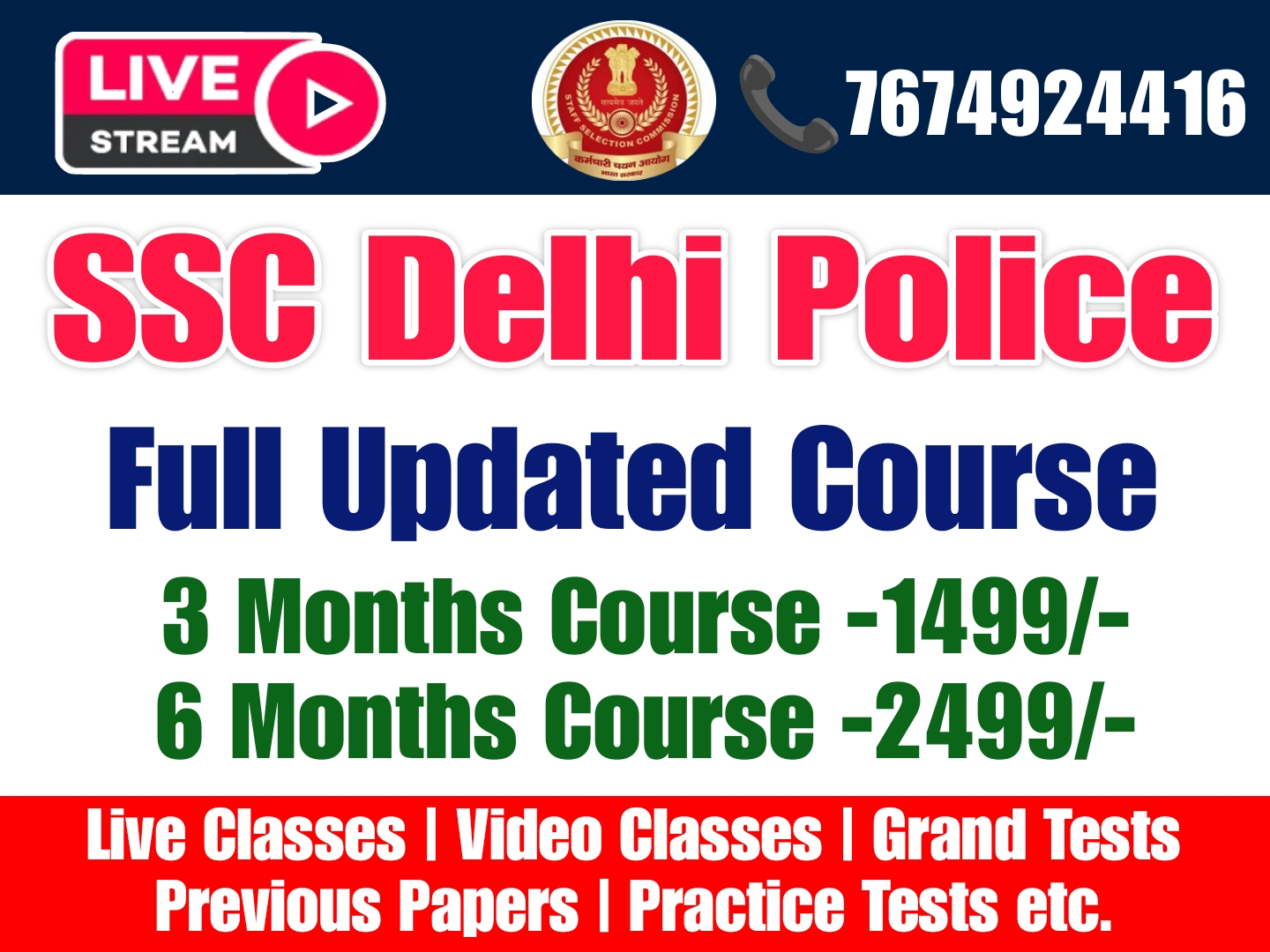 SSC Delhi Police Full Course