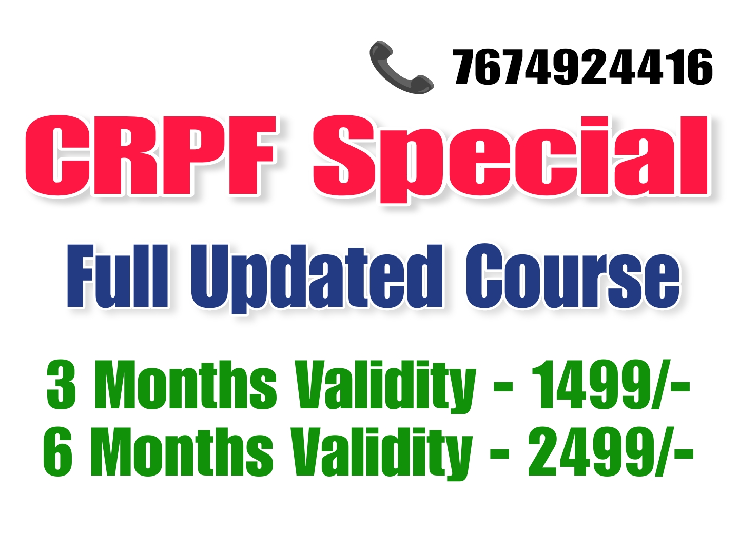 CRPF Special Course