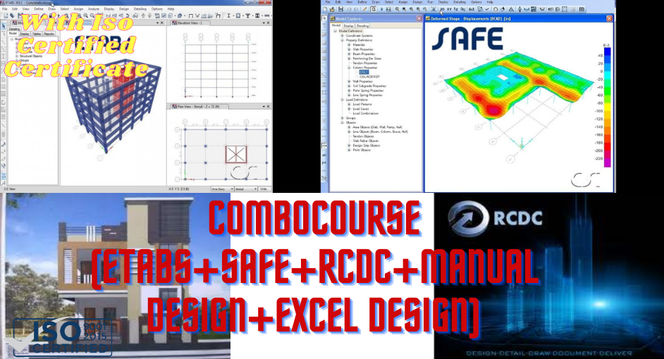 Combo Course(ETABS+SAFE+RCDC+Manual Design+Excel Design)