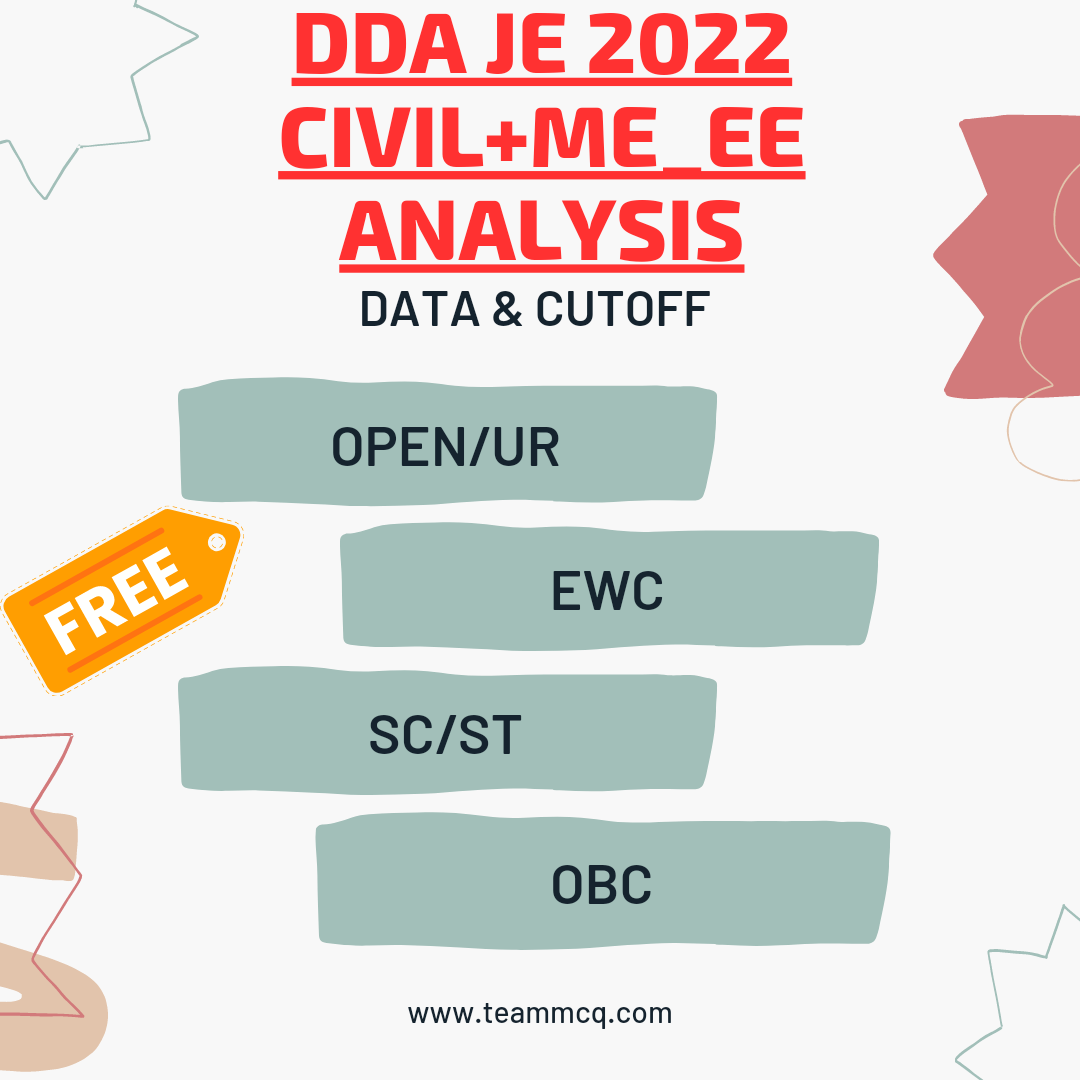 DDA JE  CIVIL+MECHANICAL+ELECTRICAL CUTOFF ANALYSIS DATA