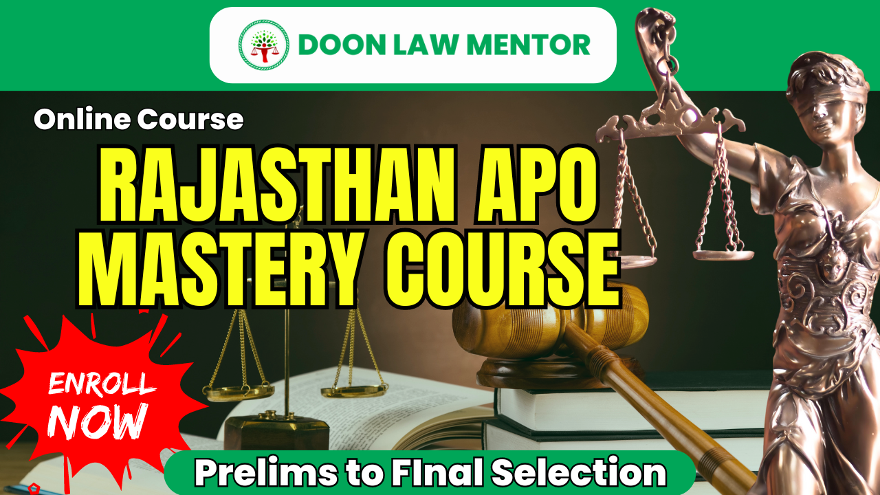Rajasthan APO Mastery Course 2024