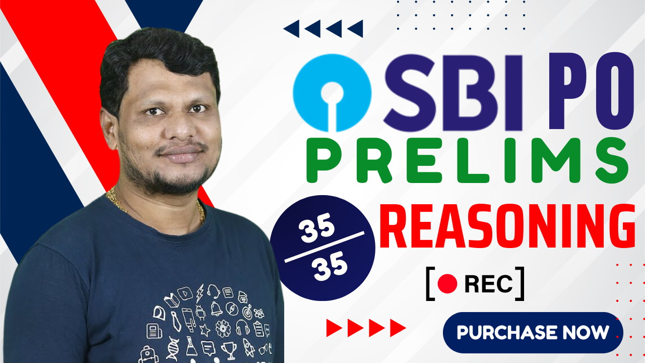 SBI PO PRELIMS 2025 - REASONING